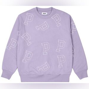 Palace  Multi P Flatlock Crew 'Lilac' size M gently used condition